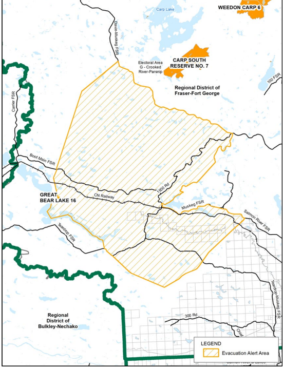 Great Beaver Lake and Tatuk Lake wildfires downgraded to evacuation ...