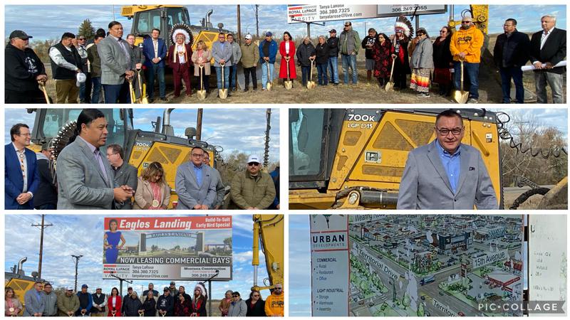 Red Pheasant Cree Nation breaks ground on 17-unit retail project