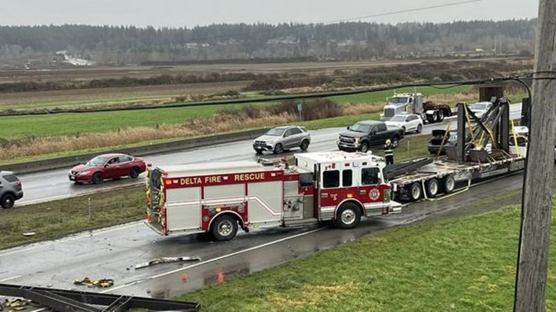 Truckers In B.C. Call For More Training After Latest Highway Overpass ...