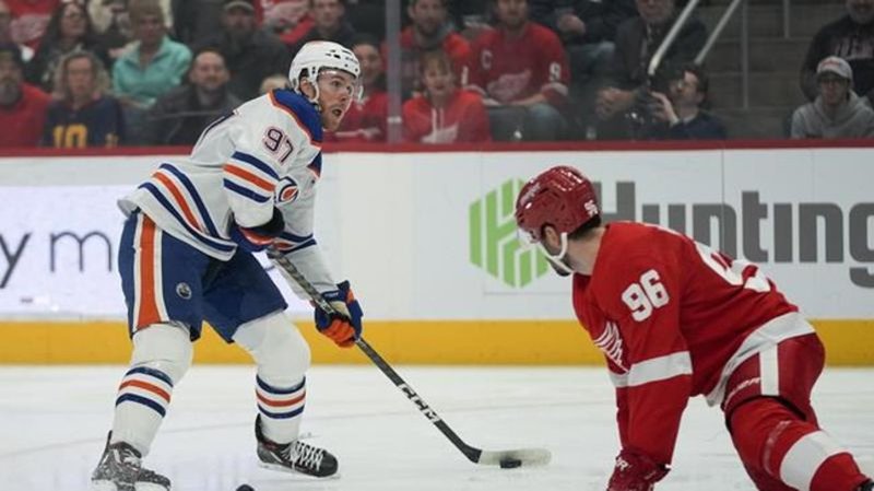 Nurse Scores In OT And Oilers Top Red Wings 3-2 To Tie Franchise Record ...