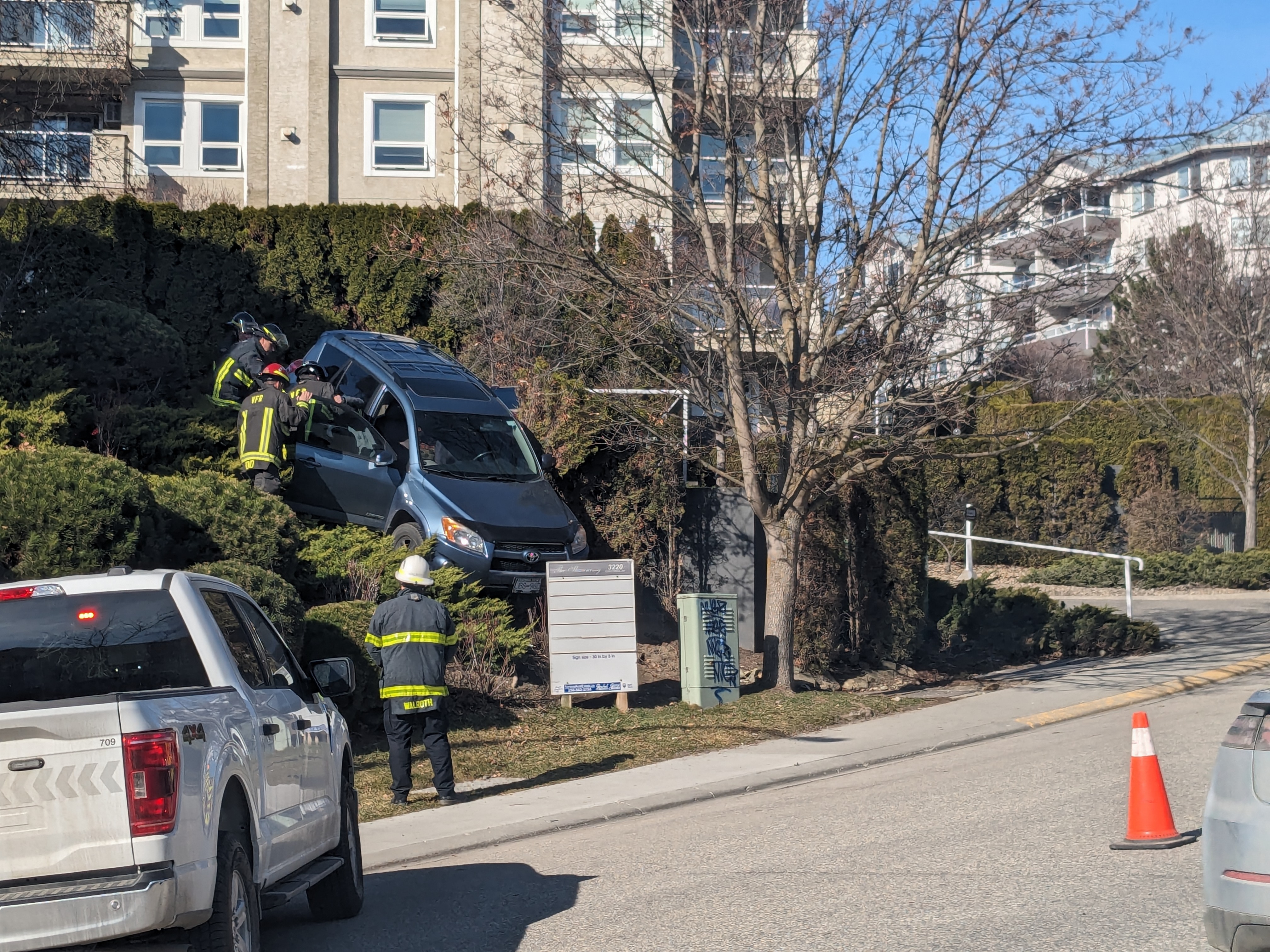 Driver extracted from vehicle over embankment | Vernon Matters