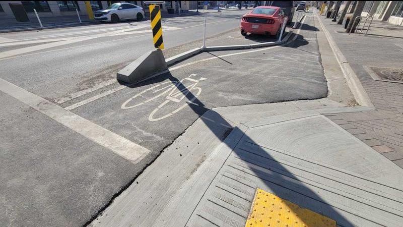 Bike lane construction set to wrap up in downtown Lethbridge ...