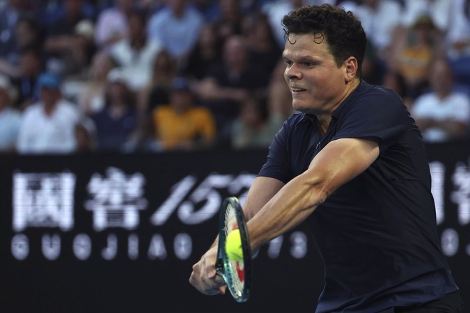 Veteran Canadian Raonic fired 25 aces in victory over Bautista Agut at the Libema Open