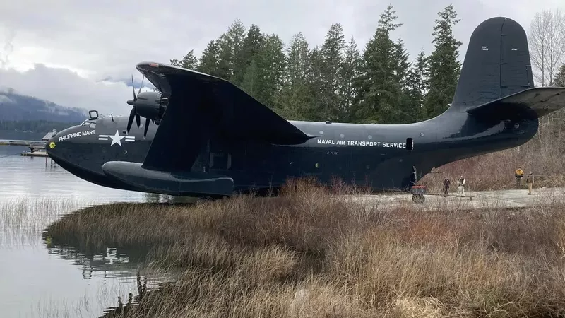 Massive Philippine Mars waterbomber preparing for final Island departure