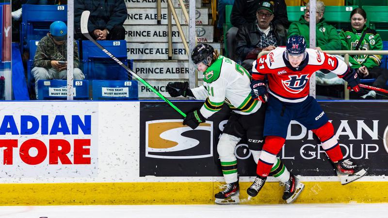 Bad bounces lead Raiders into overtime loss against Hurricanes | 900 CKBI