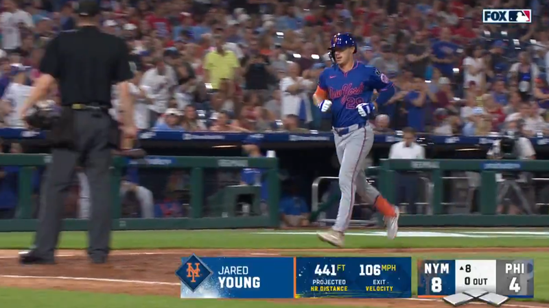 PG native Jared Young hits solo home run as New York Mets tie MLB record Saturday